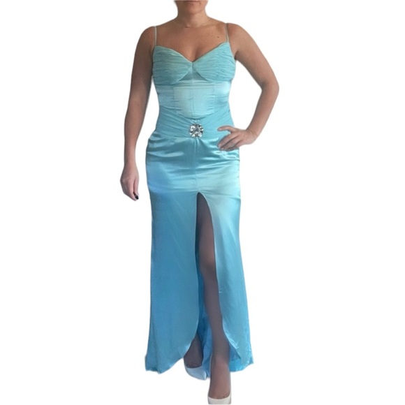 Jovani Evening Gown Light Blue - Picture 1 of 5